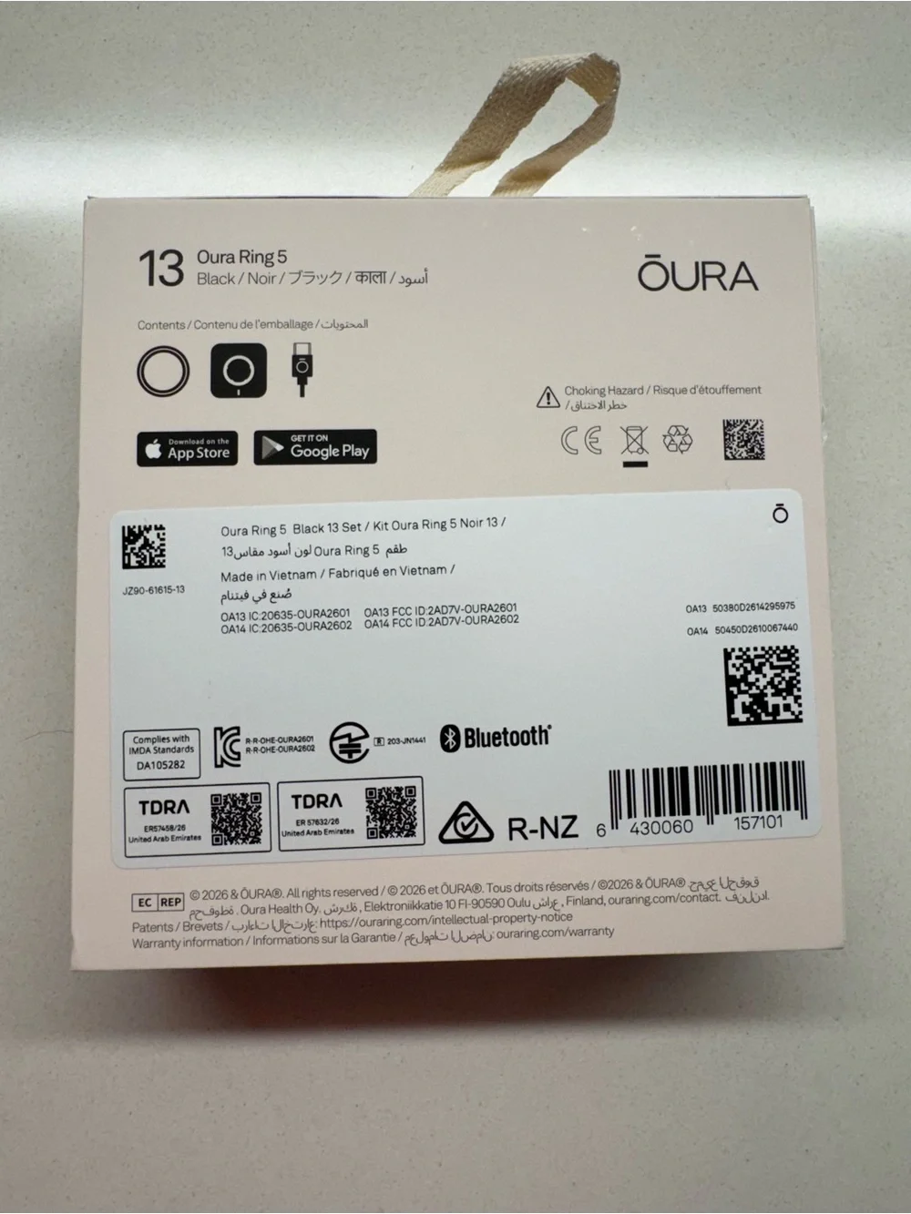 Oura Ring 5 Smart Ring - Black